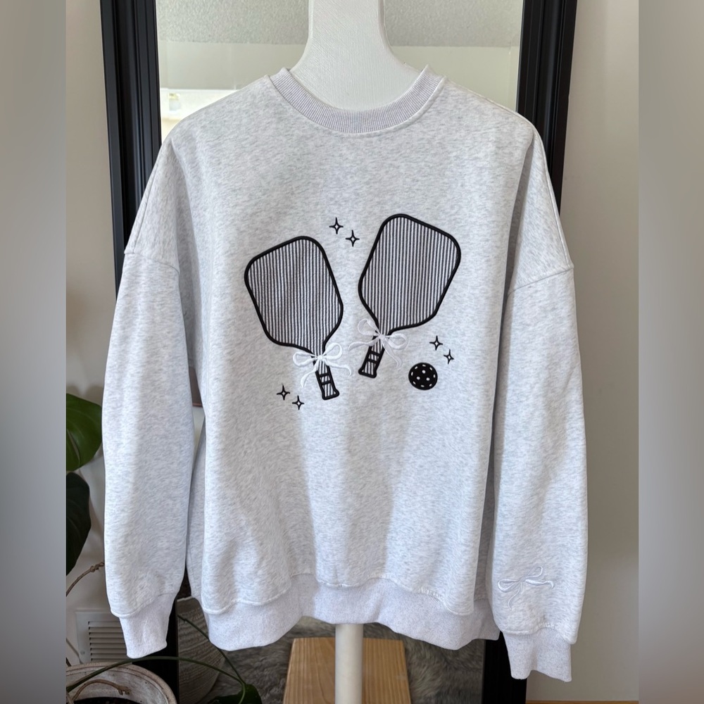 Sunkissed Coconut Pickleball Long Sleeve Soft Sweatshirt